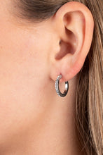 Load image into Gallery viewer, Audaciously Angelic - White - Paparazzi Hoop Earring
