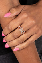 Load image into Gallery viewer, Fetching Flutter - Rose Gold - Paparazzi Ring
