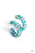 Load image into Gallery viewer, Fairy Fantasia - Blue - Paparazzi Hoop Earring
