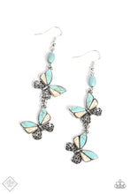 Load image into Gallery viewer, Spirited Soar - Blue - January 2023 Paparazzi Simply Santa Fe Fashion Fix Earring
