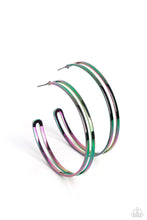 Load image into Gallery viewer, Stellar Sass - Multi Oil Spill - Paparazzi Hoop Earring
