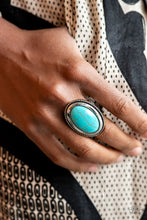 Load image into Gallery viewer, Canyon Sanctuary - Turquoise Blue - June 2021 Paparazzi Fashion Fix Ring
