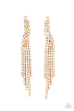 Load image into Gallery viewer, Cosmic Candescence - Gold - 2021 November Paparazzi Life of the Party Earring
