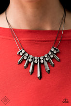 Load image into Gallery viewer, Dangerous Dazzle - Black - May 2021 Paparazzi Fashion Fix Necklace
