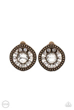 Load image into Gallery viewer, Dazzling Definition - Brass - Paparazzi Clip-On Earring
