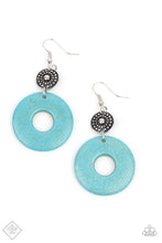 Load image into Gallery viewer, Earthy Epicenter - Turquoise Blue - April 2021 Paparazzi Fashion Fix Earring
