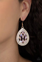 Load image into Gallery viewer, Encased Elegance - Gold - Paparazzi Earring

