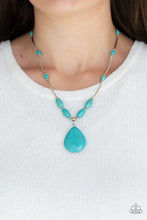 Load image into Gallery viewer, Explore the Elements - Turquoise Blue - Paparazzi Necklace
