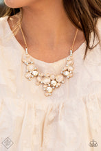 Load image into Gallery viewer, Fairytale Affair - Gold - June 2021 Paparazzi Fashion Fix Necklace
