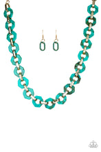 Load image into Gallery viewer, Fashionista Fever - Turquoise Blue - Paparazzi Necklace
