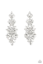 Load image into Gallery viewer, Frozen Fairytale - White - 2022 May Paparazzi Life of the Party Earring
