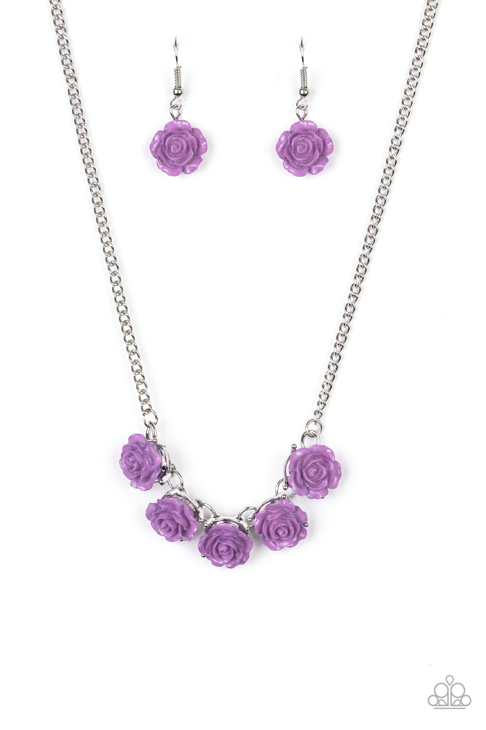 Garden Party Posh - Purple - Necklace