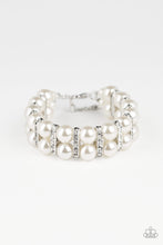 Load image into Gallery viewer, Glowing Glam - White - Paparazzi Bracelet
