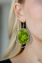 Load image into Gallery viewer, HAUTE Toddy - Green - Paparazzi Earring
