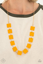 Load image into Gallery viewer, Hello, Material Girl - Orange - April 2021 Paparazzi Fashion Fix Necklace
