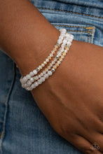 Load image into Gallery viewer, How Does Your Garden GLOW - White - Paparazzi Bracelet
