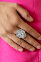 Load image into Gallery viewer, Icy Indulgence - White - 2022 May Paparazzi Life of the Party Ring
