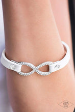 Load image into Gallery viewer, Innocent Til Proven Glitzy - White - Paparazzi Bracelet
