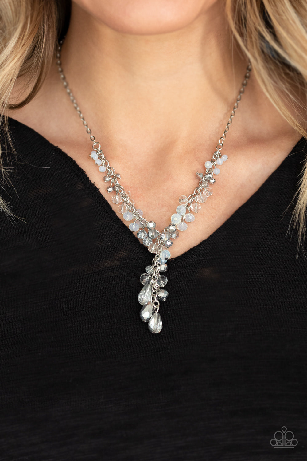 Iridescent Illumination - Silver - Paparazzi Necklace