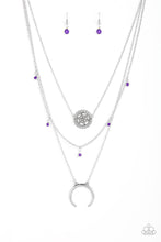 Load image into Gallery viewer, Lunar Lotus - Purple - Paparazzi Necklace
