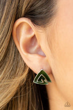 Load image into Gallery viewer, On Blast - Green - Paparazzi Earring
