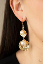 Load image into Gallery viewer, Pearl Dive - Gold - Paparazzi Earring
