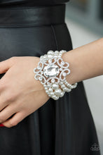 Load image into Gallery viewer, Rule the Room - White - 2021 EMP Exclusive Paparazzi Bracelet
