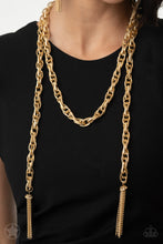 Load image into Gallery viewer, SCARFed for Attention - Gold - Paparazzi Necklace
