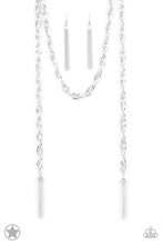 Load image into Gallery viewer, SCARFed for Attention - Silver - Paparazzi Blockbuster Necklace
