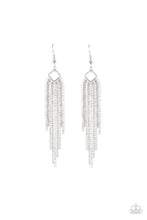 Load image into Gallery viewer, Singing in the REIGN - White - Paparazzi Earring
