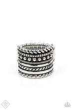 Load image into Gallery viewer, Stacked Odds - Silver - April 2021 Paparazzi Fashion Fix Ring
