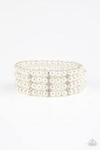 Load image into Gallery viewer, Stacked to the Top - White - Paparazzi Bracelet
