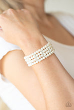Load image into Gallery viewer, Stacked to the Top - White - Paparazzi Bracelet
