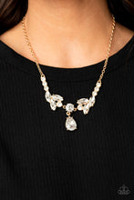 Load image into Gallery viewer, Unrivaled Sparkle - Gold - Paparazzi Necklace
