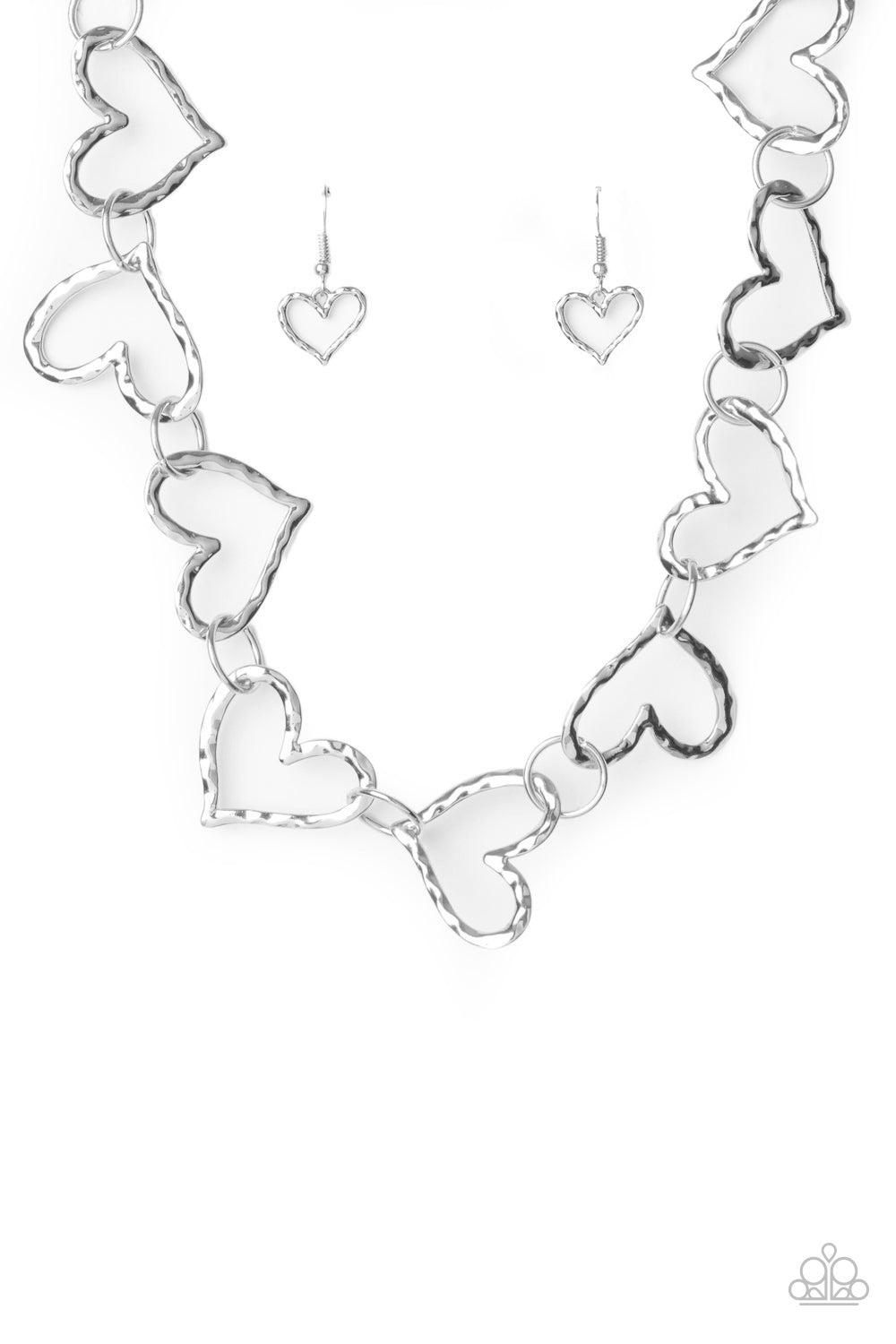 Vintagely Valentine - Silver - Paparazzi Necklace