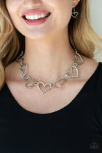 Load image into Gallery viewer, Vintagely Valentine - Silver - Paparazzi Necklace
