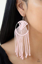 Load image into Gallery viewer, MACRAME, Myself, and I - Pink - Paparazzi Earring
